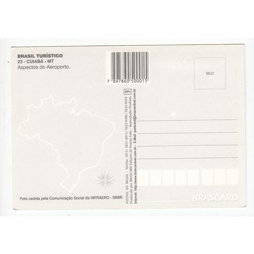 Cuiaba Airport Brazil Postcard 23