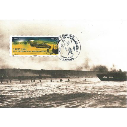 France Mi 5852 CM: 70th Anniversary of D Day (Ouistreham Postmark).