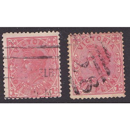 VICTORIA 1901-07 Queen Victoria 1d Rose Commonwealth Issue - "28" 6 BARS