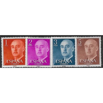 1955/1960 4 different values - mint no gum