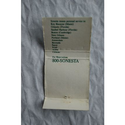Matchbook cover Royal Sonesta Hotel, New Orleans
