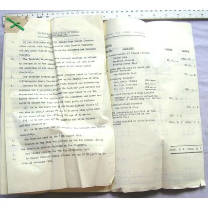 1968 Executorship account Ronald Gage Windle