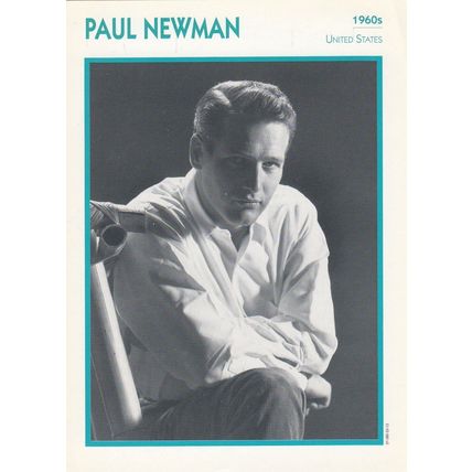 Paul Newman Astrology American Actor Rare Italian 8" x 5" Film Photo Card