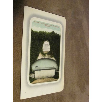 Early Postcard - Grave of Sir George Somers, St Georges - Bermuda