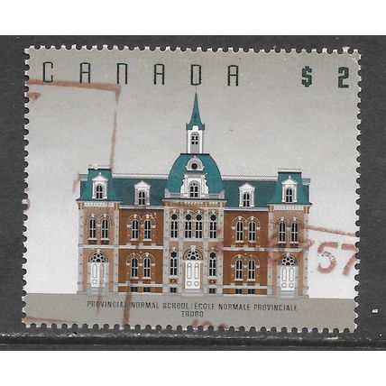 CANADA TRURO SCHOOL BUILDING PROVINCIAL NORMAL $2 USED