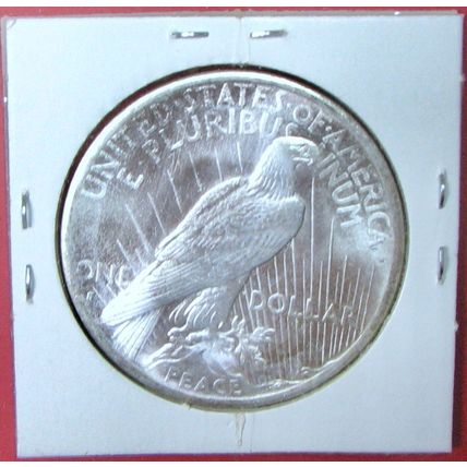 1934-D Peace Dollar. This Coin is a replica and contains NO precious metal.