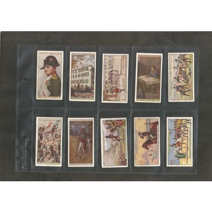 Original Vintage Cigarette Cards Full Set of 25 Napoleon Cards 1916