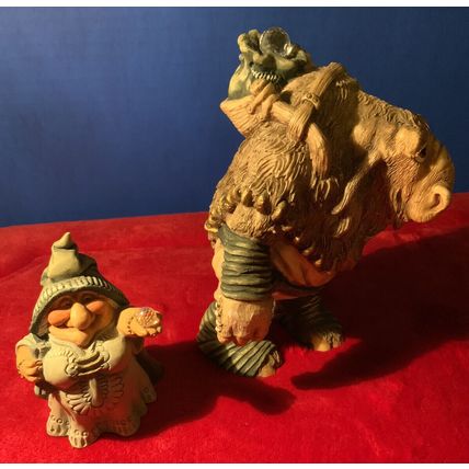 A Very Rare Pair Of Vintage Krystonia Made In England Figurines