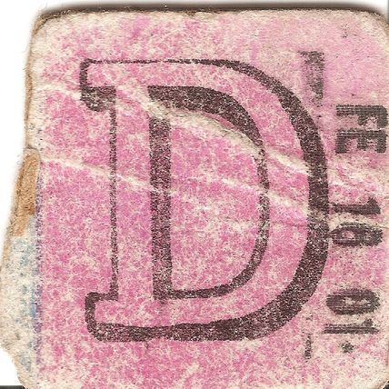 Dublin Wicklow & Wexford Railway Edmondson Ticket - Milltown to Harcourt Street