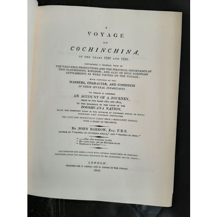 A Voyage to Cochinchina John Barrow