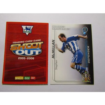 Stephen McMillan - Wigan - Shoot Out 2005 2006 Magic Box Football Card (EF1)