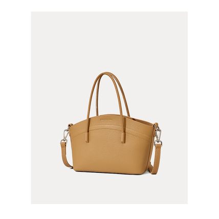 Women Handbags Genuine Leather Large Capacity Shoulder Bag Brown