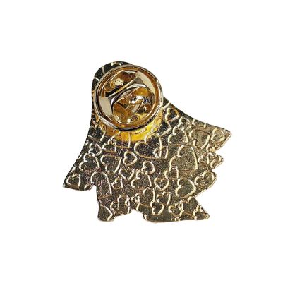 Ghost Pin Badge Butterfly Clip Cartoon Style Insect 2.4cm x 2.3cm Lapel BA149