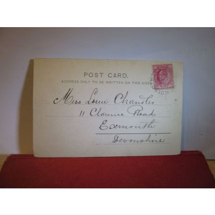 A NATIVE SCHOOL, DURBAN, S. AFRICA used antique postcard 1903 pm =