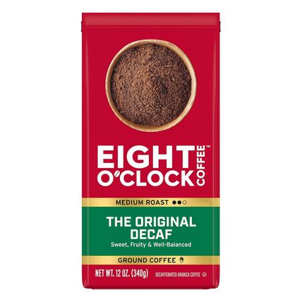 Eight O'Clock Coffee the Original Decaf Ground Coffee, Medium Roast, 12 Ounce (P