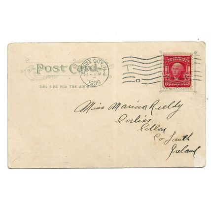 Postcard USA NJ New Jersey Jersey City Hasbrouck Institute private school 1906
