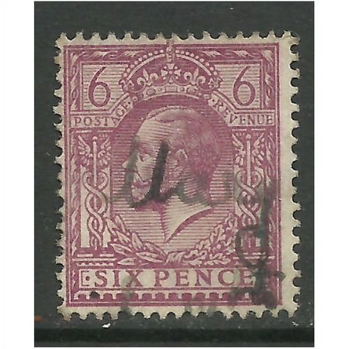 GB 1924 - 26 KGV 6d Purple Stamp Wmk 111 (G132