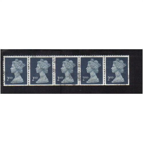 1990 GB DEFINIVE 2nd CLASS STRIP F/U SG-1515B