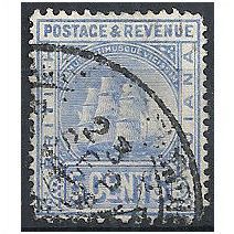 British Guiana 1907 SG255 5c Ultramarine Fine Used ...