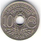 FRANCE 10 CTS 1938