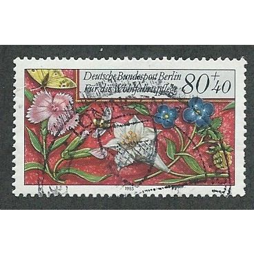 BERLIN -1985 80pf+40 'HUMANITARIAN - MOTIFS' FINE USED (EBID49-618)