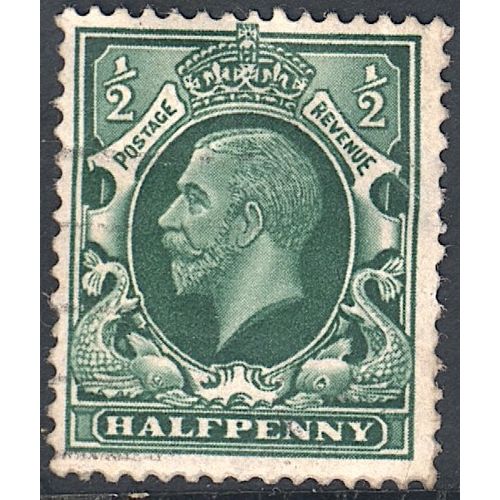 GB stamps 1934 - KGV SG439 - ½d green - used