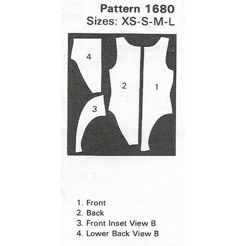 Kwik Sew 1680 Sewing Pattern Misses Leotards Size XS S M L Uncut Ca. 1987