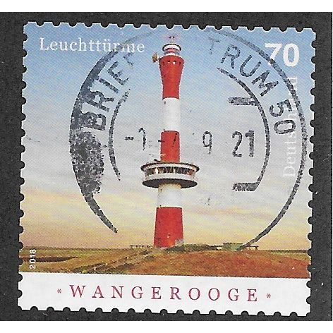GER 2018 €0.70 (S/A) 'LIGHTHOUSES - WANGEROOGE' FINE USED (EBID63-763)