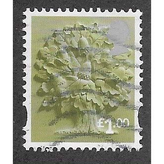 ENGLAND £1.00 'ENGLISH OAK' (EN35) FINE USED (EBID66-500)