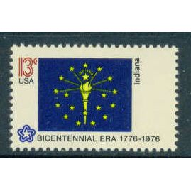 1651 13c Flag of Indiana Fine MNH KA6460 (33)
