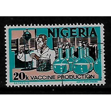 NIGERIA 1973 20K VACCINE PRODUCTION SG 300 FINE USED#2