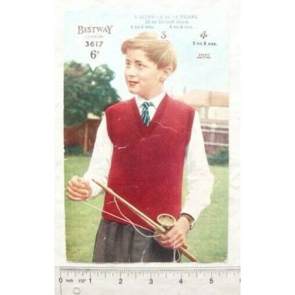 Vintage: Bestway 3617 boy's jumper 4 to 14 years, DK