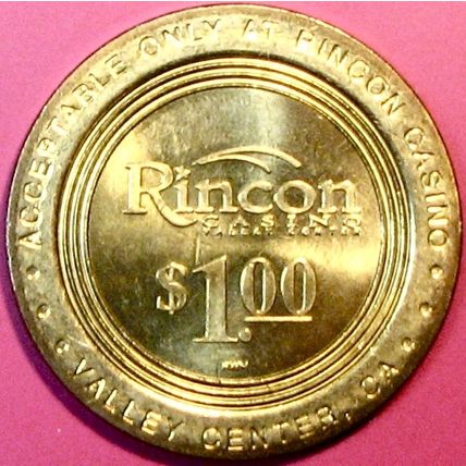 Rincon. $1 Casino Token. Valley Center, CA. R25.