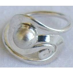 Silver ball ring