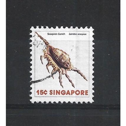 Singapore.SG292 15c Scorpion Conch.Fine Used.Jun25