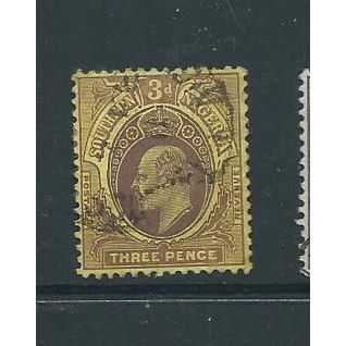 southern nigeria stamp sg37 wmk multiple crown ca used fu