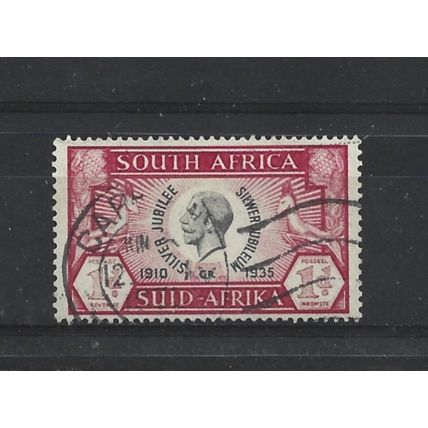 SouthAfrica.SG66 1d Black and Carmine.Fine Used.Aug25a