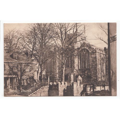 Bodmin Church Cornwall Postcard 33555a