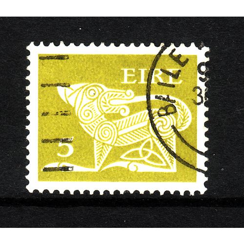 IRELAND 1968 5d GREEN STYLIZED DOG SG 252 FINE USED