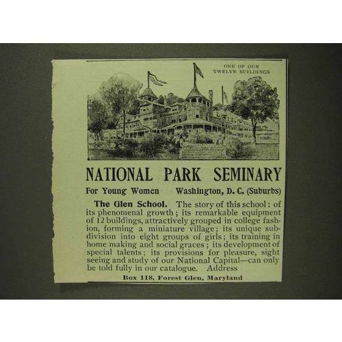 1906 National Park Seminary Ad - The Glen School