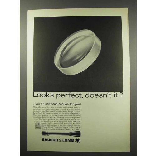 1967 Bausch & Lomb Scopes Ad - Looks Perfect