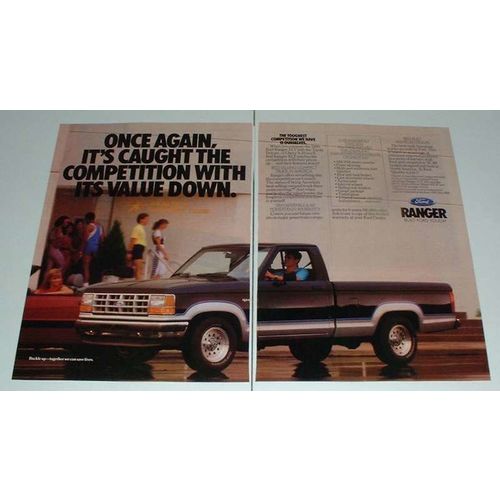 1990 Ford Ranger XLT Pickup Truck Ad - Value