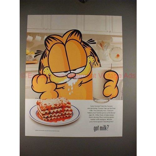 1999 Milk Ad with Garfield - Got Milk?!