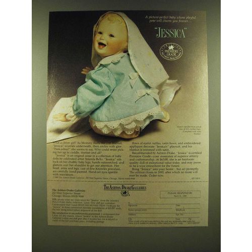 1990 The Ashton-Drake Galleries Jessica Doll Ad - A picture-perfect baby