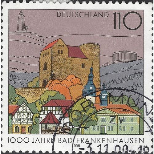 GERMANY, 1000 years Bad Frankenhausen, lilac 1998, 110pf, #3