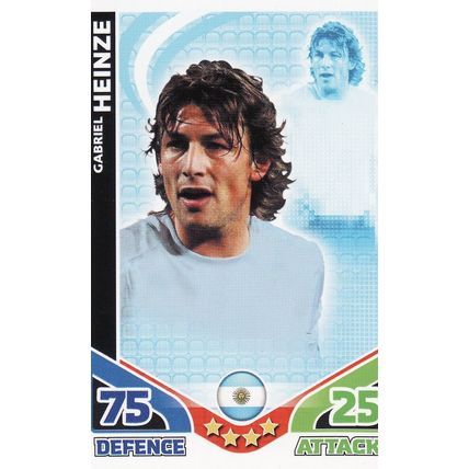 Match Attax World Cup 2010 Gabriel Heinze Argentina