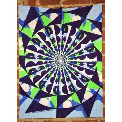 2016 PHISH HARTFORD KALEIDOSCOPE CONCERT TOUR POSTER 7/9/16 XFINITY S/N CT #/100