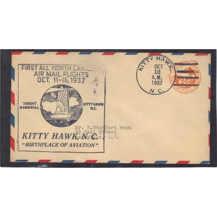 Event Airmail Week UC3 Die 2 6c Plane (Cachet-Typed/A) CV00917