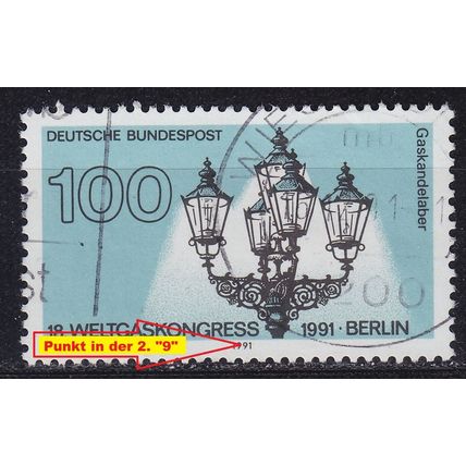 GERMANY BUND [1991] MiNr 1538 F16 ( O/used ) [01] Plattenfehler