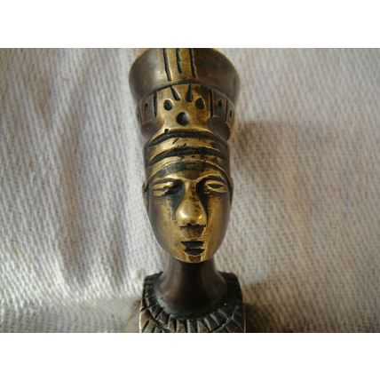 1920’s, Egyptian Revival Weighty Bronze Ashtray